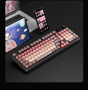 BOW Wireless Tri-Mode Bluetooth RGB Silent Keyboard and Mouse Set