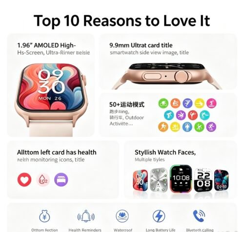 Lenovo Smartwatch Watch Fit slim large screen