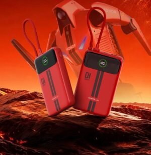 Honor Co-branded 22.5W Fast-Charging Power Bank 20000mAh with Built-in Cable
