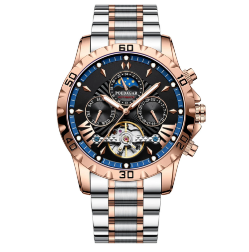 POEDAGAR Men Luxury Automatic Mechanical Watch Business Men's Wristwatch