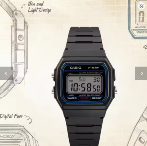 Screenshot_1 Casio F-91W-1 Small Square Electronic Watch
