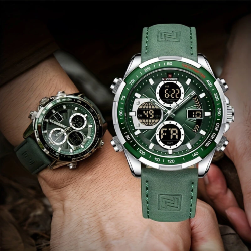 Screenshot_1 NAVIFORCE Men Multifunctional Quartz Watch Fashion Genuine Leather Strap Sports Watch