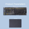 Portable Ultra Slim Travel Keyboard Rechargeable Quiet Triple Device BT Keyboard Long Battery Life for Laptop Tablet Phone