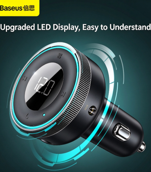 Baseus Car Bluetooth Receiver Hi-Fi MP3 Player Audio Adapter