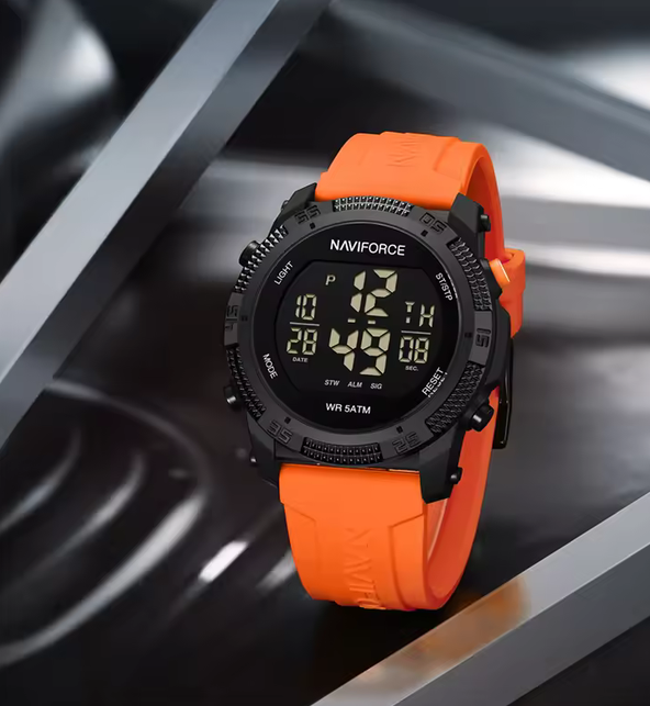 Naviforce 7104 New LCD Digital Wristwatch