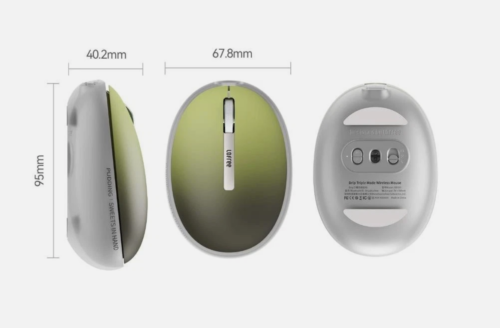 Lofree OE929 PUDDING 2.4G Wireless Bluetooth Mouse 3600DPI For iOS Win PC Laptop