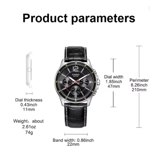 CASIO MTP-1374L Multifunction Quartz Watch