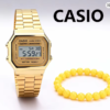 Casio A168WG-9W Vintage Gold Small Square Digital Watch