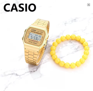 Casio A168WG-9W Vintage Gold Small Square Digital Watch