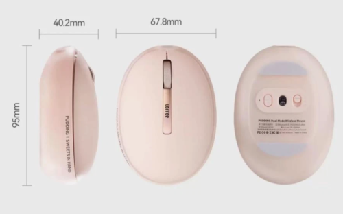 Lofree OE929 PUDDING 2.4G Wireless Bluetooth Mouse 3600DPI For iOS Win PC Laptop