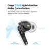 SOUNDPEATS C30 Wireless Earphones -52dB Hybrid ANC Bluetooth 6.0 Headphones Hi-Res LDAC Audio