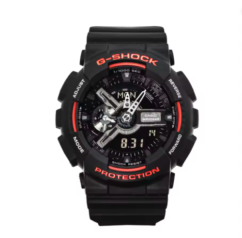 CASIO GA-110HR-1ADR Analog-Digital Watch