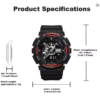 CASIO GA-110HR-1ADR Analog-Digital Watch