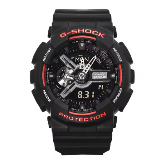 CASIO GA-110HR-1ADR Analog-Digital Watch