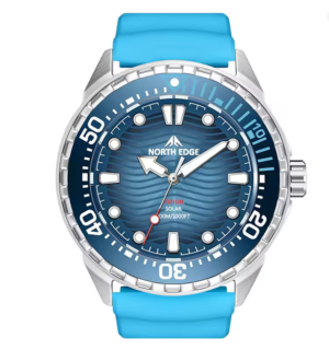 North Edge Triton Diving Watch Solar Powered Quartz Watch