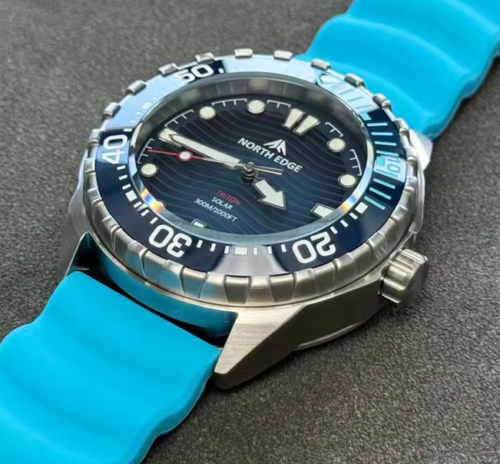 North Edge Triton Diving Watch Solar Powered Quartz Watch