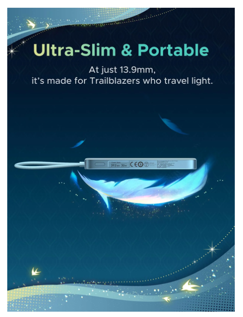 UGREEN MagFlow Air Magnetic 45w Power Bank Honkai: Star Rail Edition