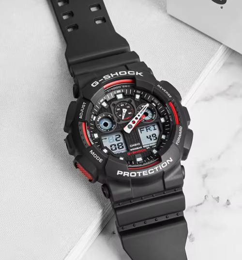 CASIO GA-100-1A4DR Analog-Digital Watch