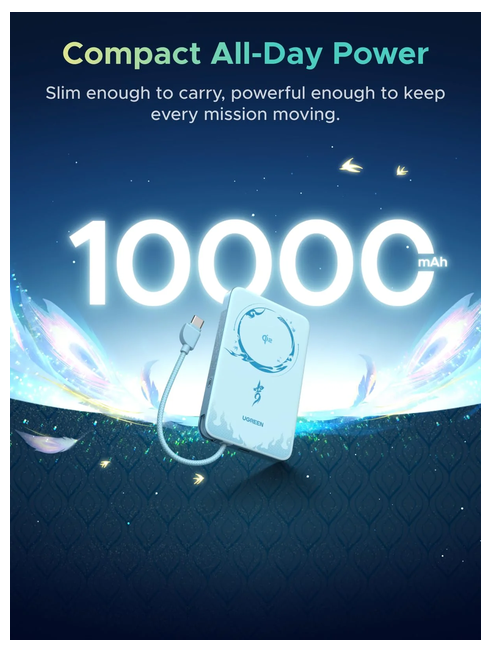UGREEN MagFlow Air Magnetic 45w Power Bank Honkai: Star Rail Edition