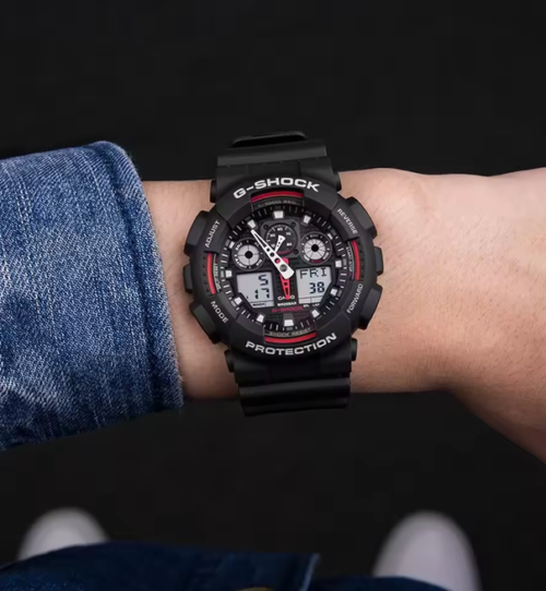 CASIO GA-100-1A4DR Analog-Digital Watch
