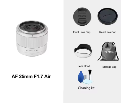 VILTROX Air Series Silver Version AF Autofocus Prime Lens