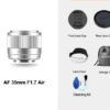 VILTROX Air Series Silver Version AF Autofocus Prime Lens