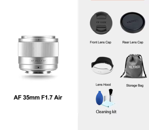 VILTROX Air Series Silver Version AF Autofocus Prime Lens