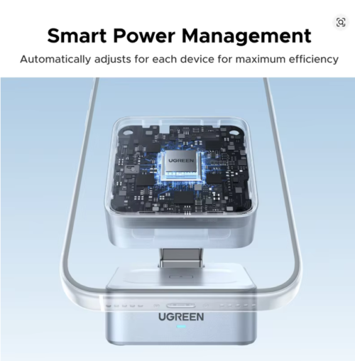 UGREEN Qi2.2 25W  2-in-1 Magnetic Wireless Charger Stand