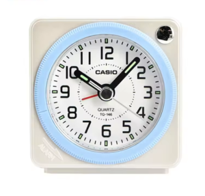 Casio TQ-146-7PF Small Analog Alarm Clock