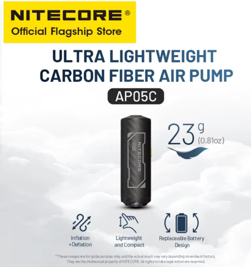 NITECORE AP05C Carbon Fiber Air Pump
