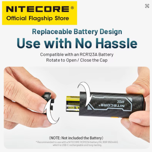 NITECORE AP05C Carbon Fiber Air Pump