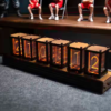 Luxury Nixie Glow Tube Clock Wood DIY Table Clock