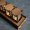 Luxury Nixie Glow Tube Clock Wood DIY Table Clock