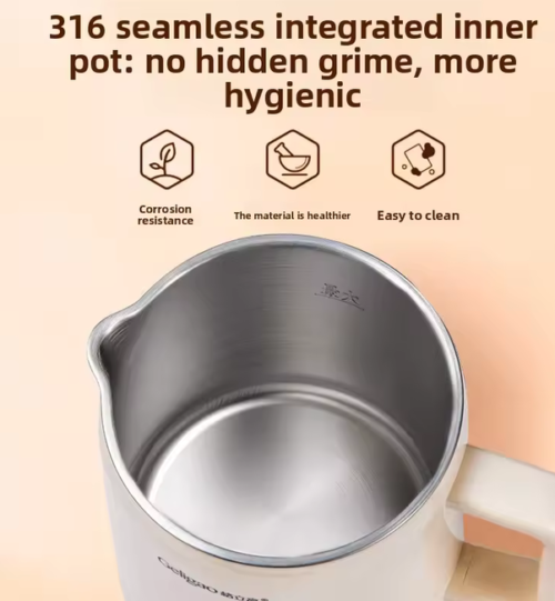 220V Geligao Portable Stainless Steel Travel Kettle