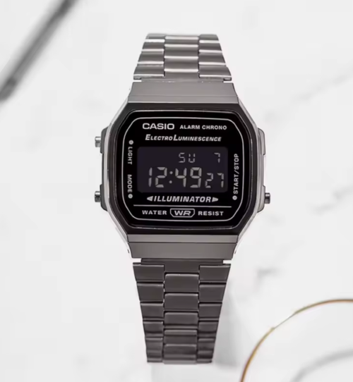Casio A168WGG-1A/1B Gun Grey Metal Watch