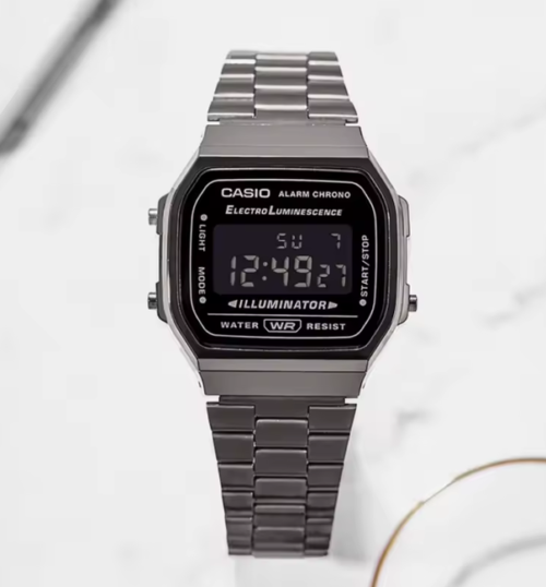 Casio A168WGG-1A/1B Gun Grey Metal Watch