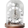 Mechanical Desk Clock Metal Wood Office Table Clock