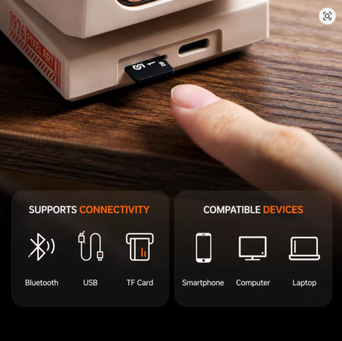 Divoom Retro Desktop Clock with Pixel Display