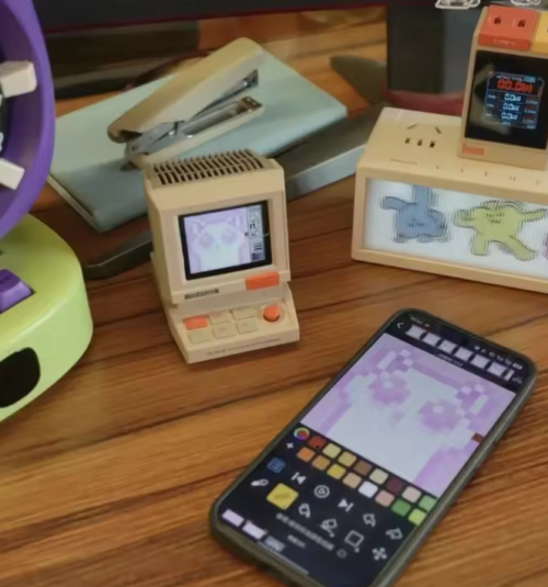 Divoom Retro Desktop Clock with Pixel Display