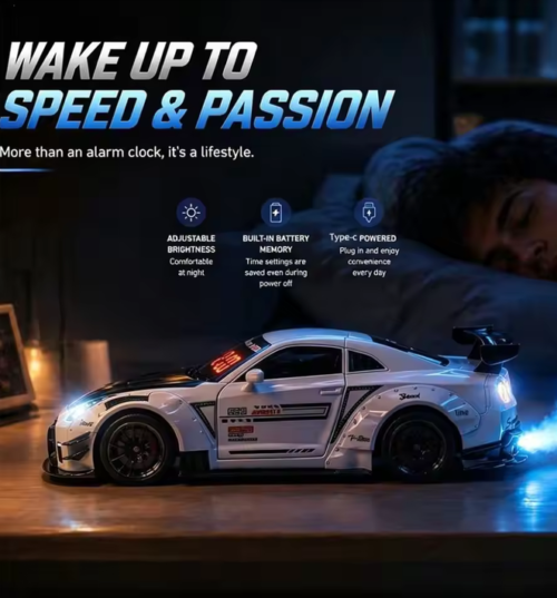 Rechargeable Hypercar Alarm Clock