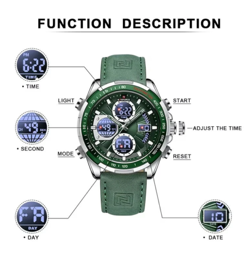 Screenshot_2 NAVIFORCE Men Multifunctional Quartz Watch Fashion Genuine Leather Strap Sports Watch