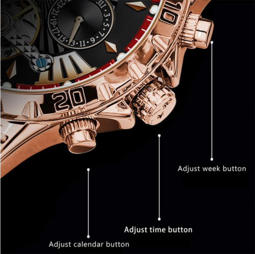 POEDAGAR Men Luxury Automatic Mechanical Watch Business Men's Wristwatch