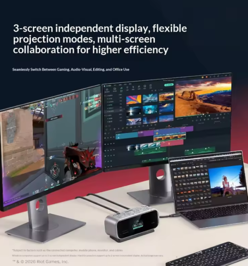 Anker x Valorant Collab 10‑in‑1 USB‑C Docking Station