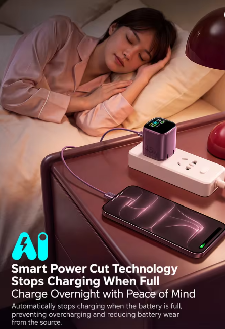 Screenshot_39 BASEUS Smart GaN Charger, 45W/60W Fast Charging Adapter with Display & Auto Power Off, USB-C Charger