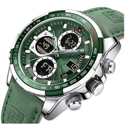 Screenshot_5 NAVIFORCE Men Multifunctional Quartz Watch Fashion Genuine Leather Strap Sports Watch