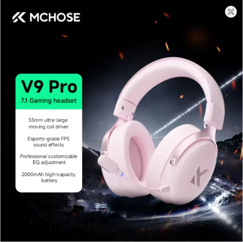 MCHOSE V9 Pro 2 Headset with Microphone Three Mode Bluetooth Wireless Computer PC Gamer Headphones
