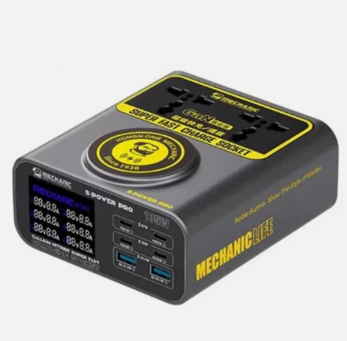 MECHANIC S-Power Pro 135W GaN Fast Charge Socket Desktop Multi-Port Charger