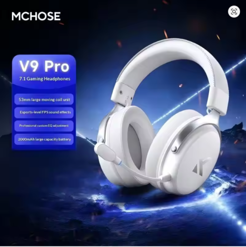 MCHOSE V9 Pro 2 Headset with Microphone Three Mode Bluetooth Wireless Computer PC Gamer Headphones