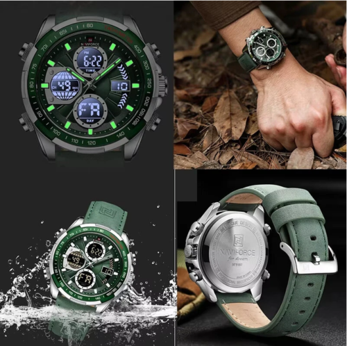 Screenshot_7 NAVIFORCE Men Multifunctional Quartz Watch Fashion Genuine Leather Strap Sports Watch