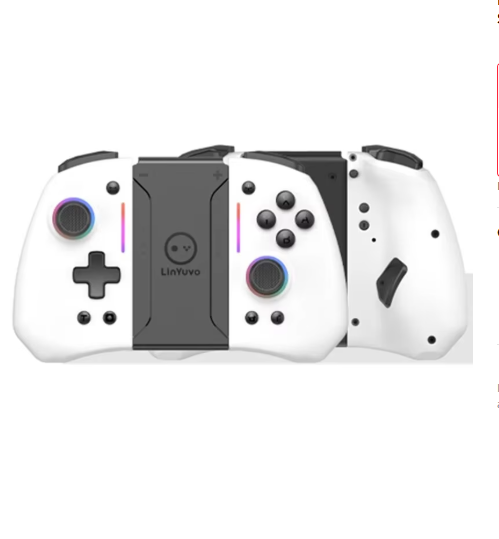 LinYuvo KS42 Meteor Light Wireless Joy-pad with 8 Color RGB Lights for Switch/Lite/OLED